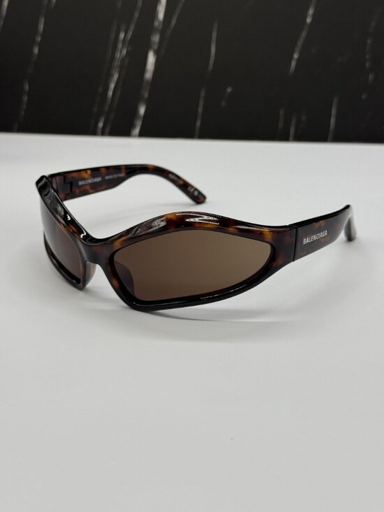 NEW BALENCIAGA BB0314S 002 HAVANA UNISEX GEOMETRIC SUNGLASSES BALENCIAGA EYEWEAR main image 5